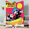 Felix The Cat Throw Lightweight 240G Flannel Blanket Soft Skin-Friendly For Summer Cooling