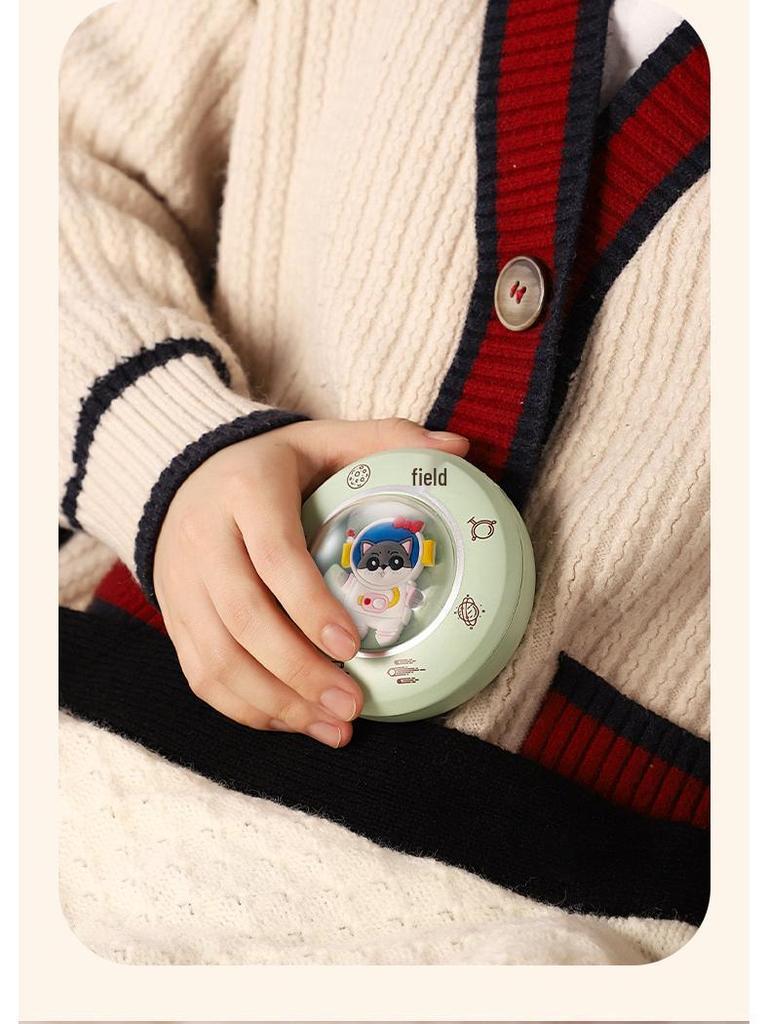 Portable Space Capsule Hand Warmer, Charger & LED Mirror