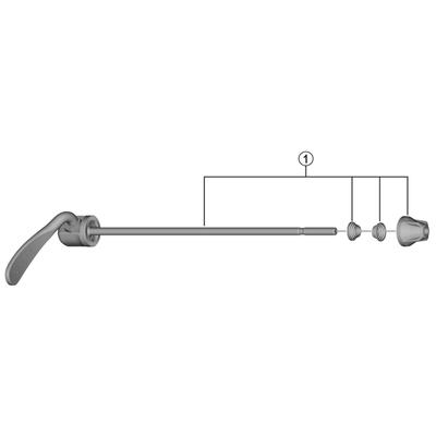 SHIMANO Repair Parts Quick Shaft Assembly Y3F998020 (176mm) FH-MT200B