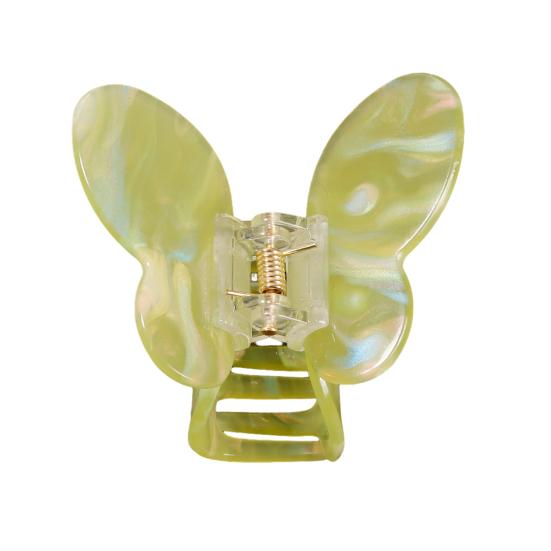 

Hair Claw Butterfly Shape Back Head Hair Clip Decorative Shower Hair Grip Clip Versatile Use Hair Accessory зелёный