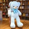 Large Bow Tie Bear Girl Plush Toy Couple Hug Bear Doll For Friends Wedding Gift Rag Doll Hair