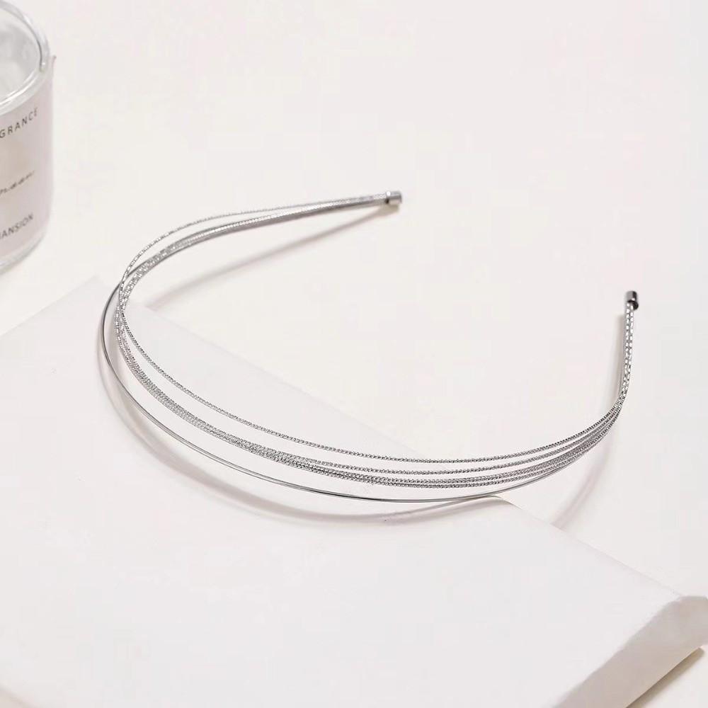 Adjustable Thin Headbands Metal Head Hoop Elegant Hair Band Girls