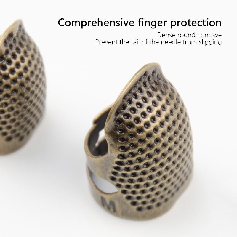 Retro Finger Protector Antique Thimble Ring Handworking Needle Thimble Needles Craft DIY Household Sewing Tools Accessories