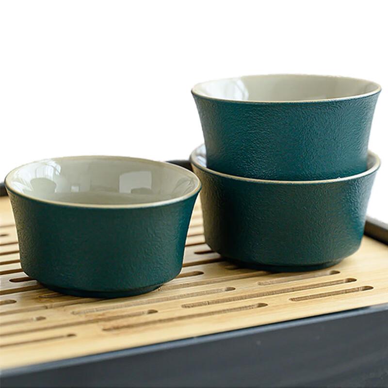 Taodingxuan Green Peacock Travel Tea Set