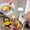 Food Feeding Pudding Feeding Toy Early Education Simulation Role Play Kitchen Lamian Noodles Ice Cream Toy Ornament  Kids Gifts