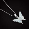 New Eye Shaped Three Dimensional Butterfly Pendant Necklace Three Dimensional Light Niche Accessory