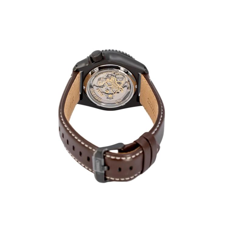 Seiko Automatic Mechanical Movement Genuine Leather Strap Watch Men's Watches Multicolor Watch Dial SRPF21K1 GUILE