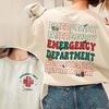 Custom Er Nurse Christmas Sweatshirt Emergency Department Gift Er Nurse  Autumn New In Hoodies & Sweatshirts Y2k Clothes Women's