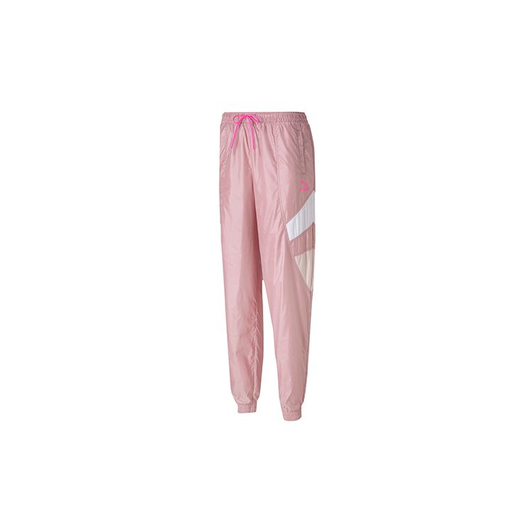 Puma Tfs Color Block Casual Drawstring Long Pants Women bottoms Pink Purple 599164-16 L