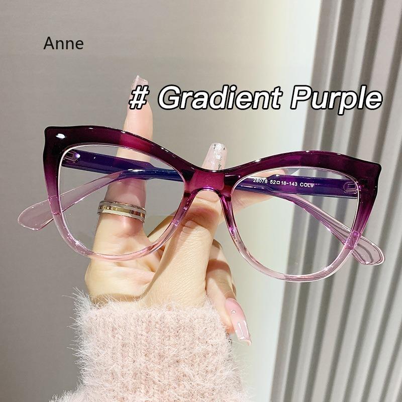 Vintage Fashion Cat Eye Computer Glasses for Women T-shaped Optical Eyewear Anti Blue Light Blocking Vintage Style