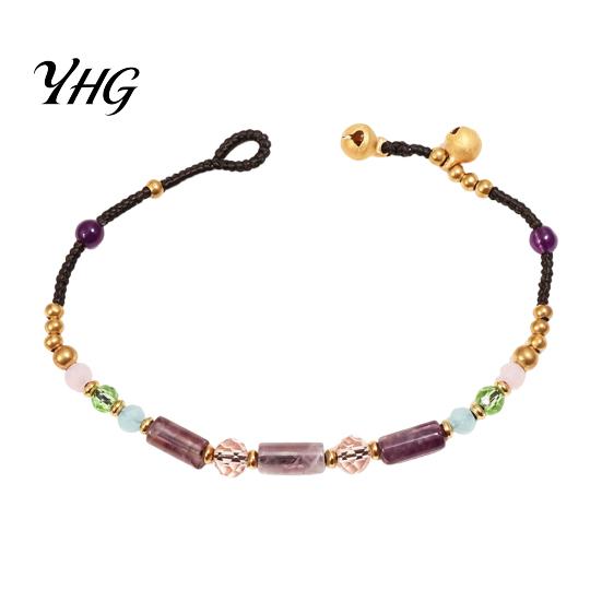 Sophisticated Outfit Accessory Bohemian Bracelet for Women, Handmade Bamboo Joint Beaded Adjustable Slide Buckle Wristband Stackable Bracelet, Ethnic