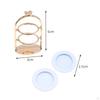 Dollhouse Dessert Display Rack Freestanding 2-Tier Cake Stand Delicate