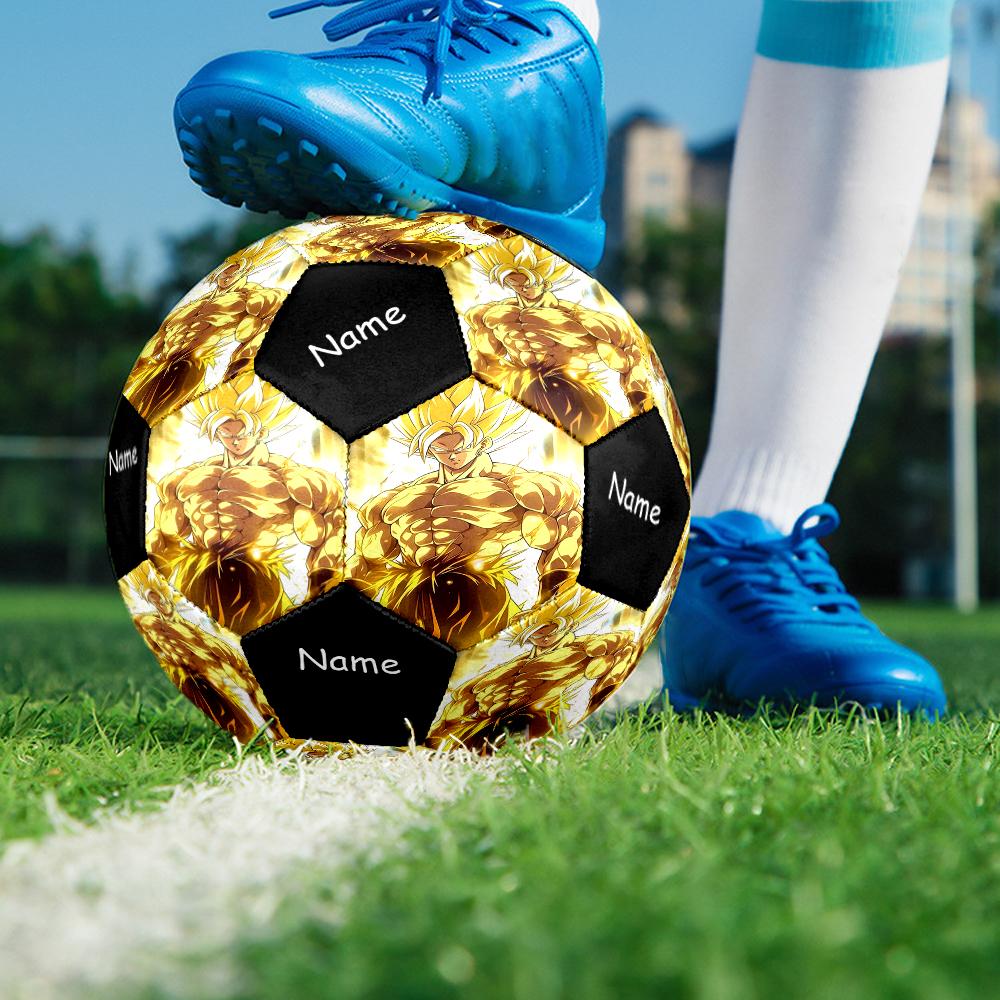 Custom Name Dragon Ball Theme Size 5 Soccer Ball, Suitable for Both Indoor and Outdoor Matches, a Gift Suitable for Everyone.