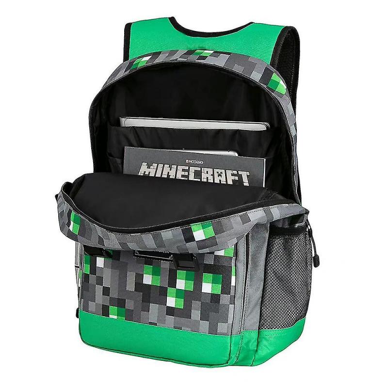 Minecraft Students Large Capacity School Bag School Kids Storage Bag Backpack