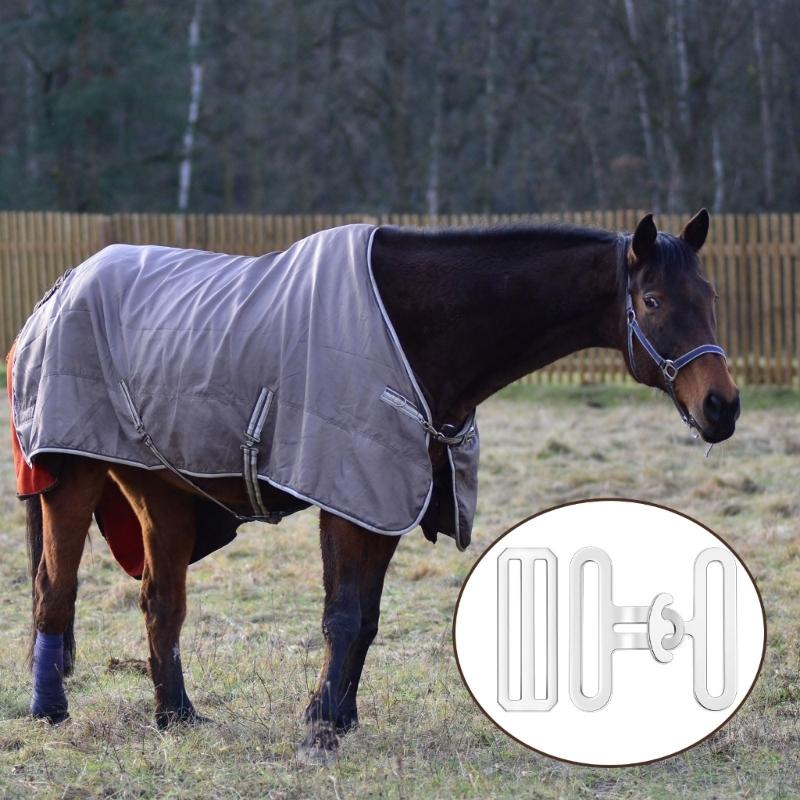 6pack Durability Alloys Replacement Rings Corrosions Resistant Horse Blanket Surcingle Buckles for Equestrian Gear