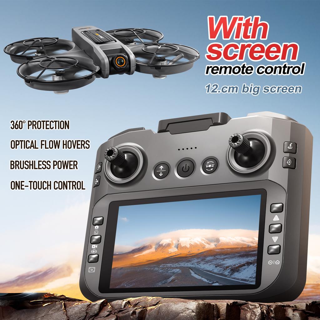 S156 RC MINI Drone 8K WIFI FPV ESC HD Aerial Photography RC Aircraft Brushless Obstacle Avoidance Dual Camera Quadcopter Toy Gift