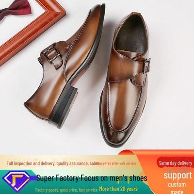 2024 Handgefertigte Business-Schuhe aus Leder im britischen Stil für Herren – formelle Bürokleidung