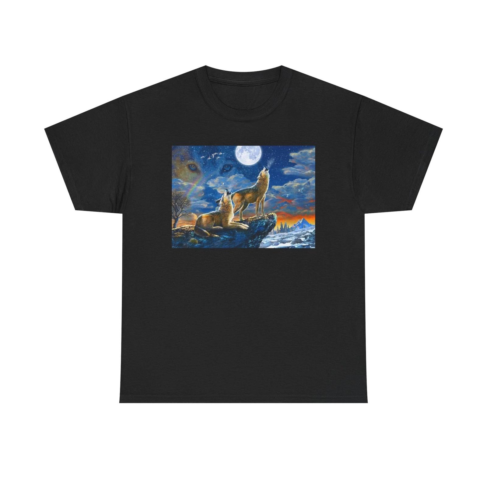 Men s and Women s T-shirts Howling At The Moon L