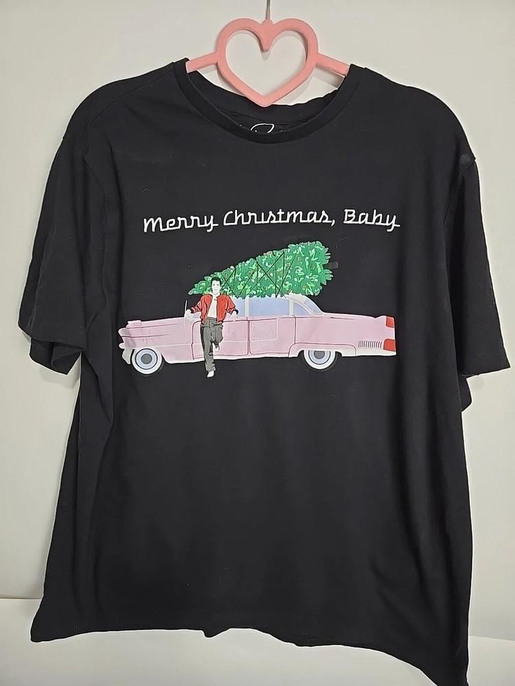 

New Elvis Presley Pink Cadillac Tree Christmas Gift Unisex S-5Xl Shirt Ss2590 4XL