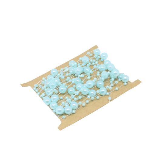 

5 м искусственный жемчуг бусины цепочка гирлянда веревка свадебный головной убор DIY декор синий