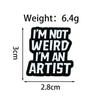 Fashionable Alloy Cartoon Animal Brooch - Geometric Badge for Backpacks