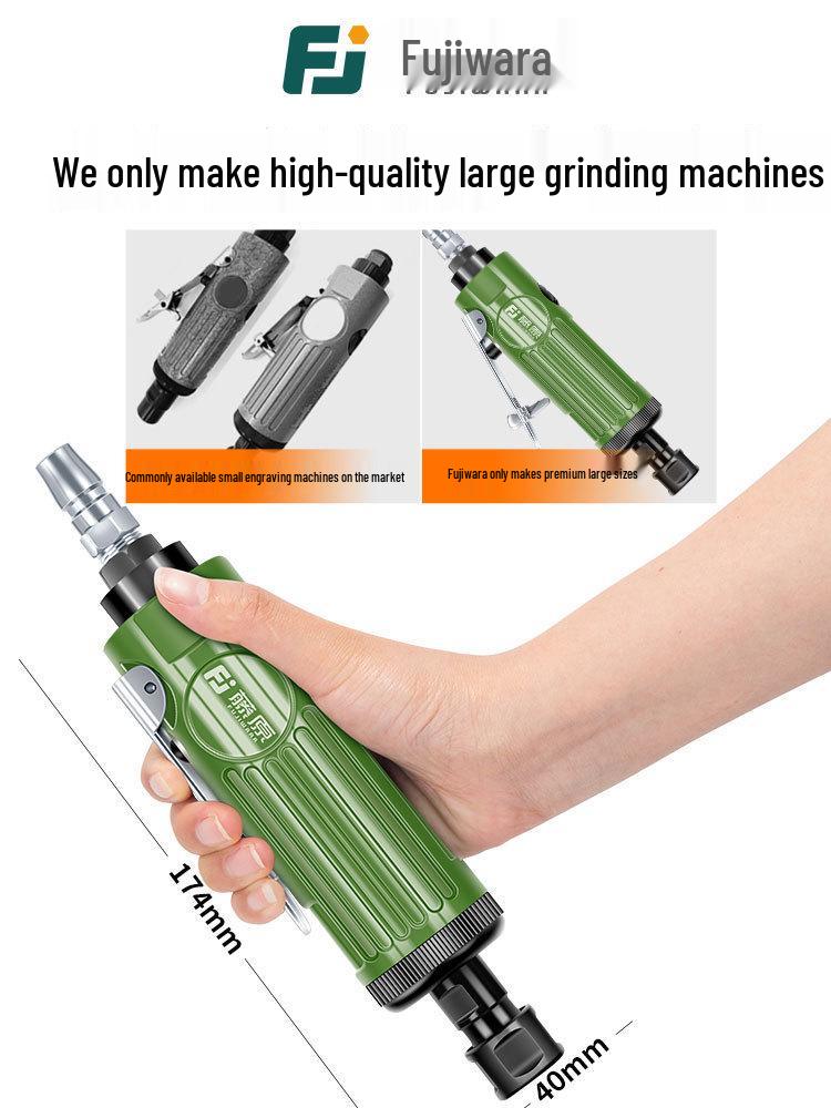 Fujiwara Pneumatic Engraver & Tire Repair Polisher - Low Speed Air Grinder & Sander