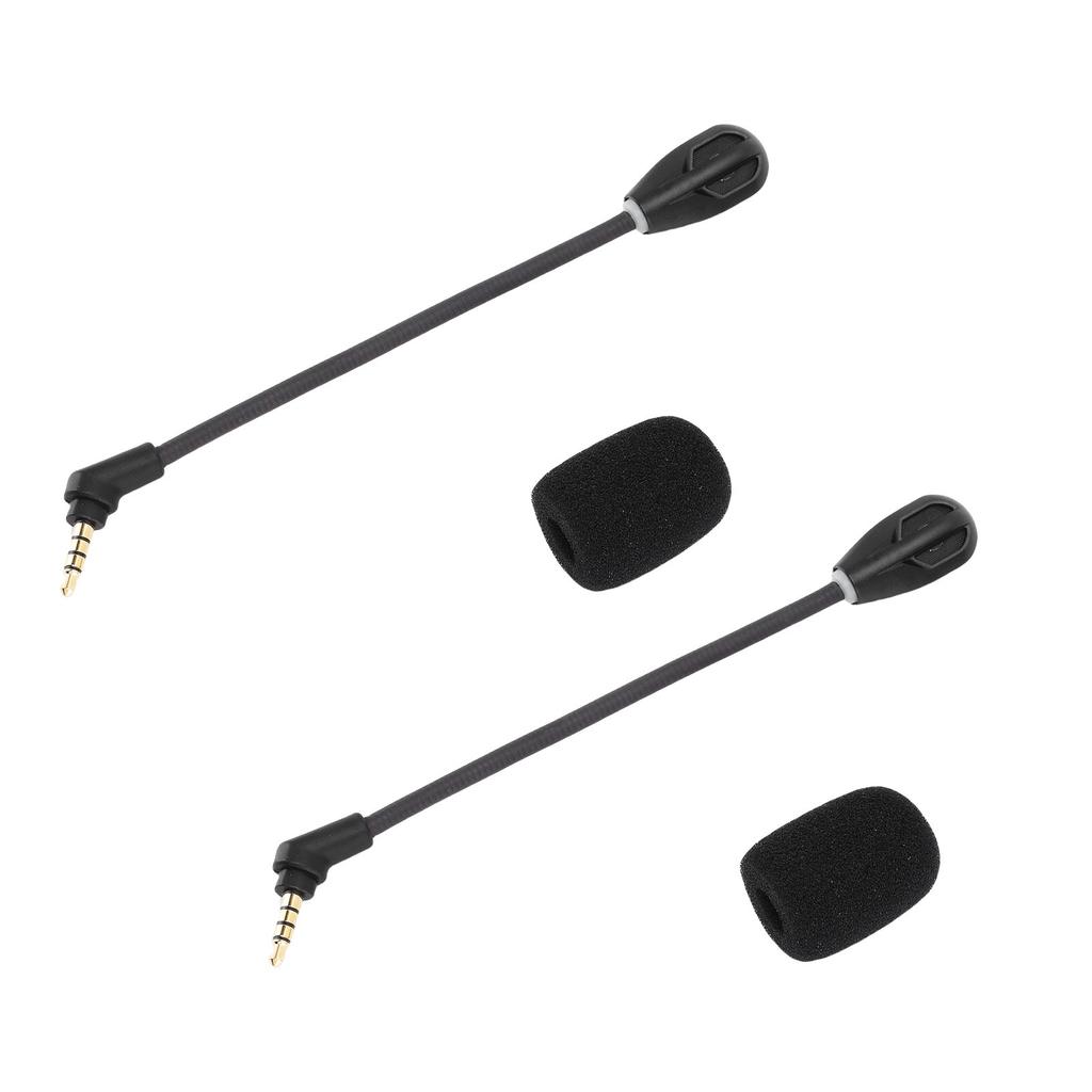 2Pcs Microphone Replacement for HyperX Cloud Flight S Noise Canceling 3.5mm Plug Detachable Mic
