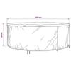 Furniture Cover Black 244 x 244 x 85 cm 210D Oxford Fabric