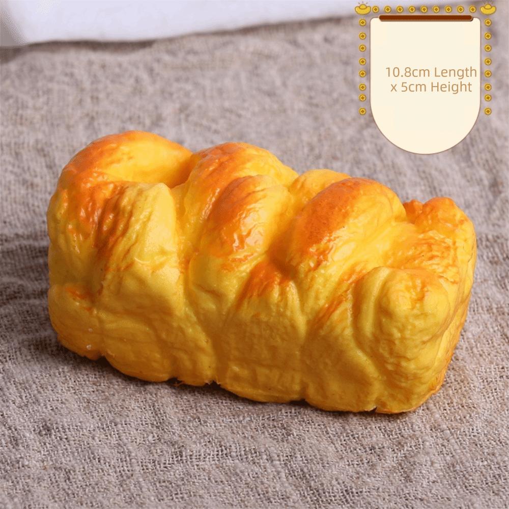 Soft Cake Toast PU Model Scale Food Fake Bread Ornaments Artificial Fake Bread Model Kitchen Toy