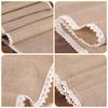 Linen Table Runner Lace Table Cloth Party Supplies Christmas Wedding Decorations