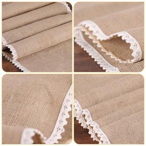 Linen Table Runner Lace Table Cloth Party Supplies Christmas Wedding Decorations