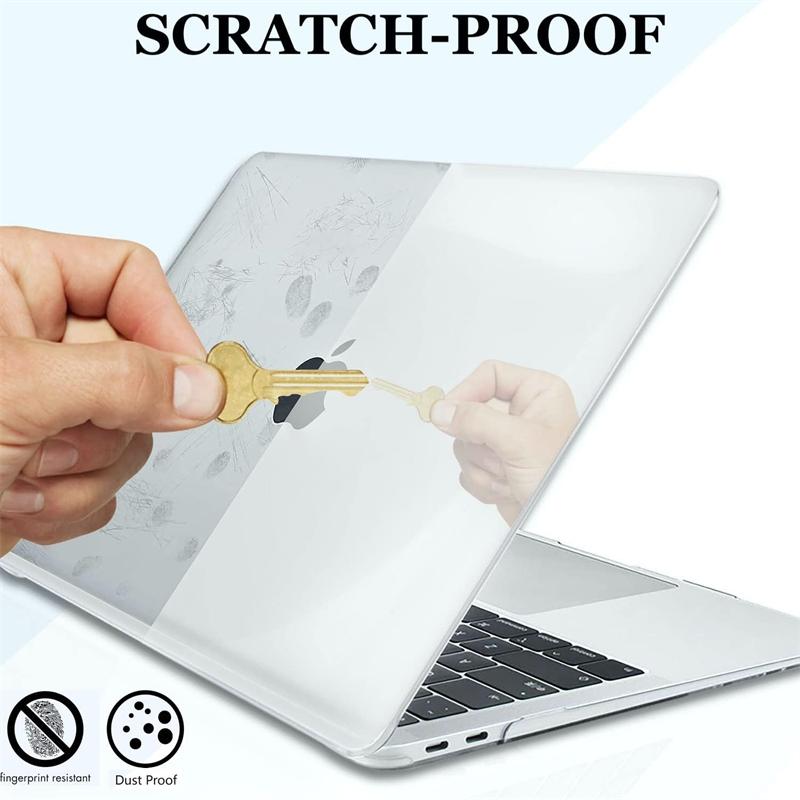 Kristallklares Laptop-Case für Macbook Air 13,6 M4 15 M3 Hartschalen-Cover für Mac Book Pro 13 M1 M2 14 M4 16 2025 Hülle Zubehör