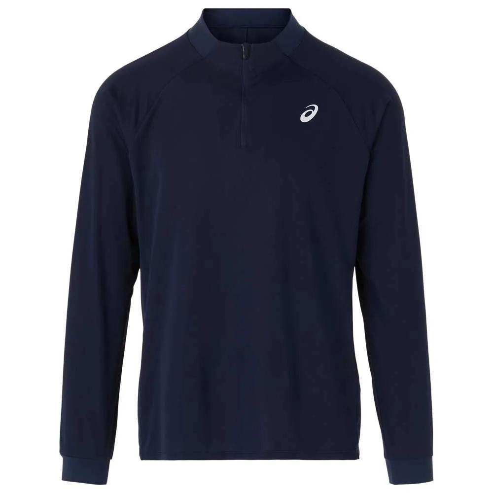 Asics Langarm-T-Shirt mit halbem Reißverschluss Match