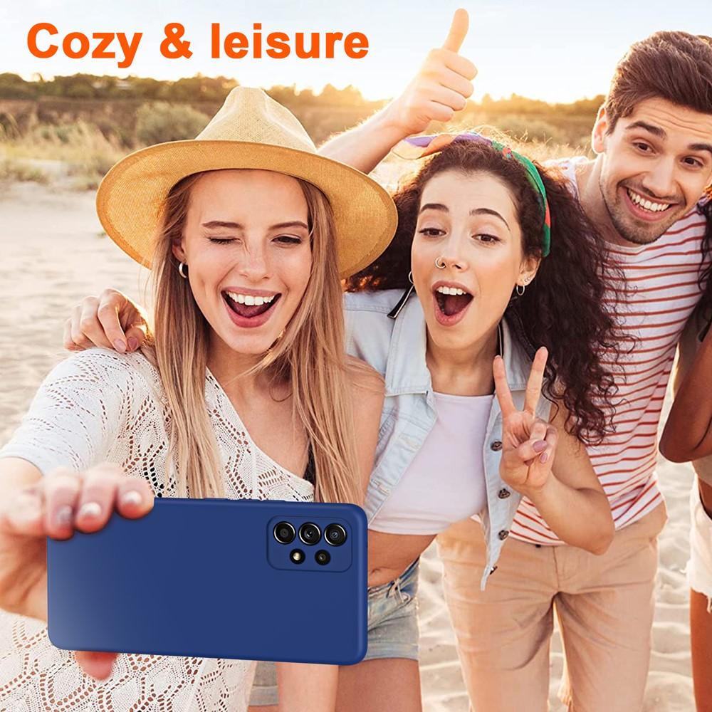 Luxury Liquid Silicone Case For Samsung Galaxy A52 A52S A72 A12 A22 A32 A42 4G 5G Fundas Shockproof Cute Phone Cover Cases