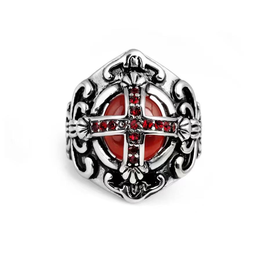 

Кольцо с драгоценным камнем Готический рубин с бриллиантами Мужское кольцо Кольцо вампира 14