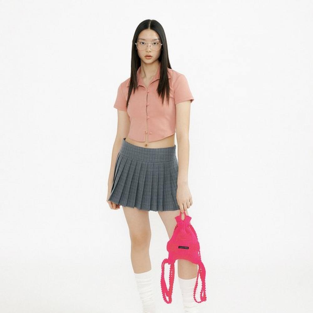 Pleatsmama Mini Bow Backpack Pink