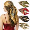 Women’s Fashionable and Versatile Faux Silk Headscarf with Cashew Nut Pattern