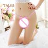 Sexy G-String Briefs Lady Imitation Pearl Flower Embroidered Tassel Underwear Female Clothing