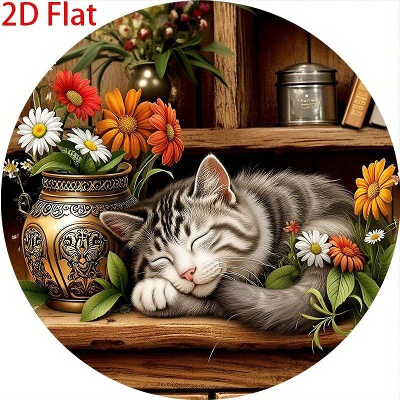 2D Flat Hanging Decorative Metal Sign Hand Painted Art