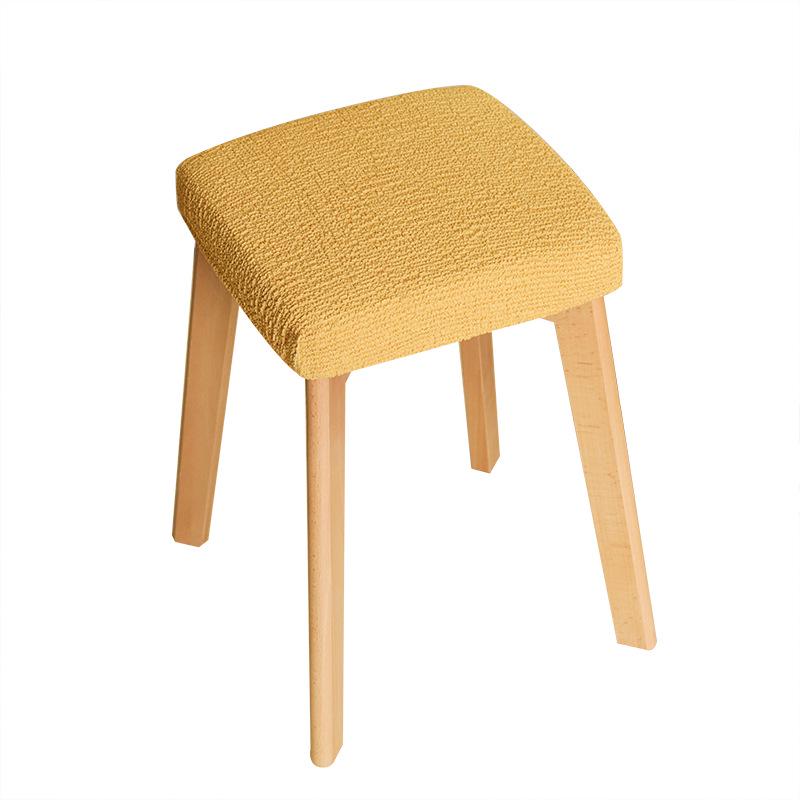 Elastic Square Stool Chair Cover for All Seasons - Modern Simple Design for Home, Office, Dining Table, and Wooden Chairs