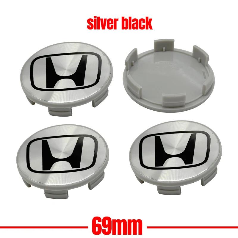 4PCS 58mm 62mm 69mm Car Wheel Center Covers Hub Caps For Honda Civic Accord Fit CRV Jazz Odyssey Prelude Insight HRV Crider XRV