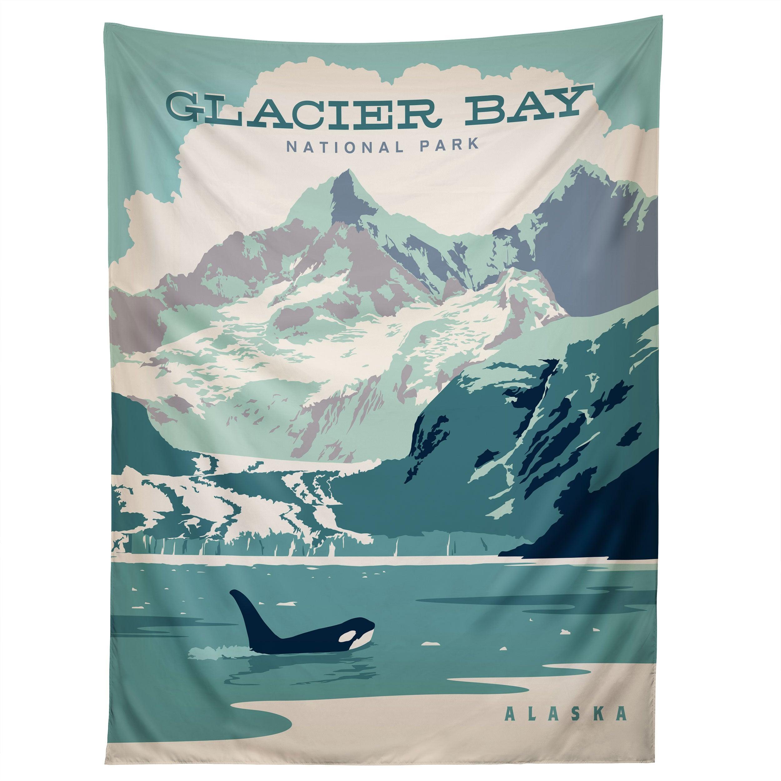 GLACIER BAY tapestry 75x100 чёрный
