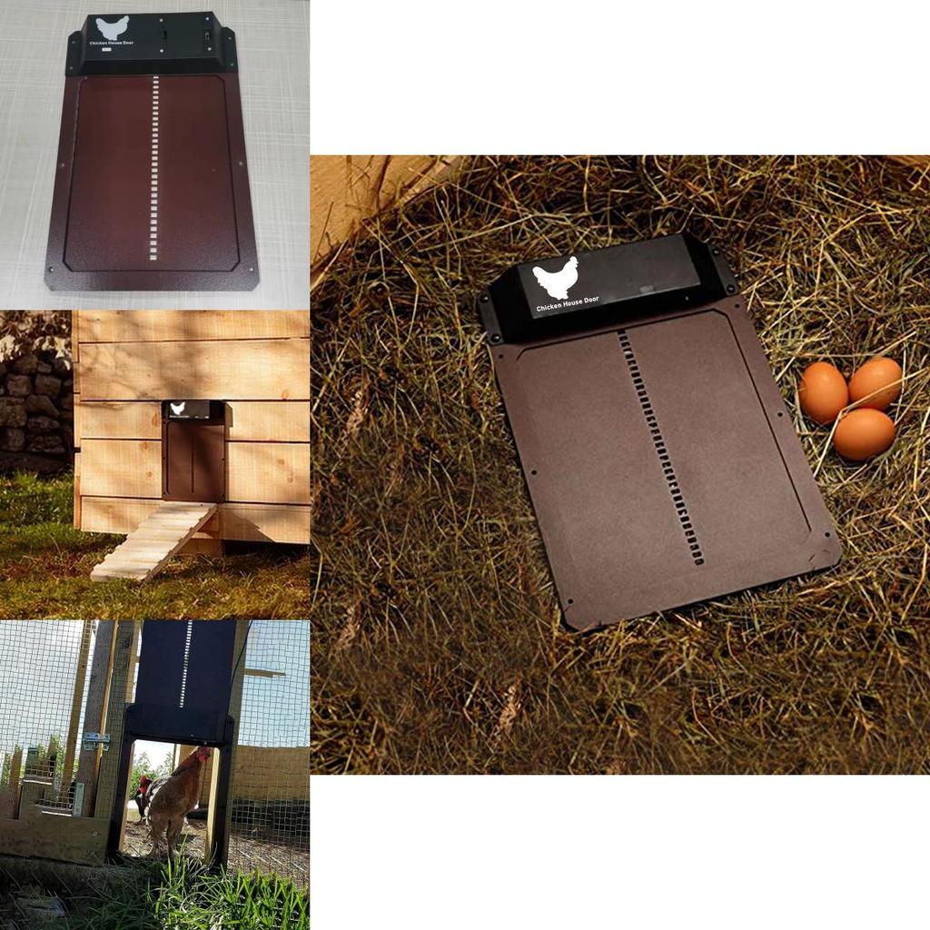 Light-sensing Automatic Chicken Coop Door For Effortless Poultry Care