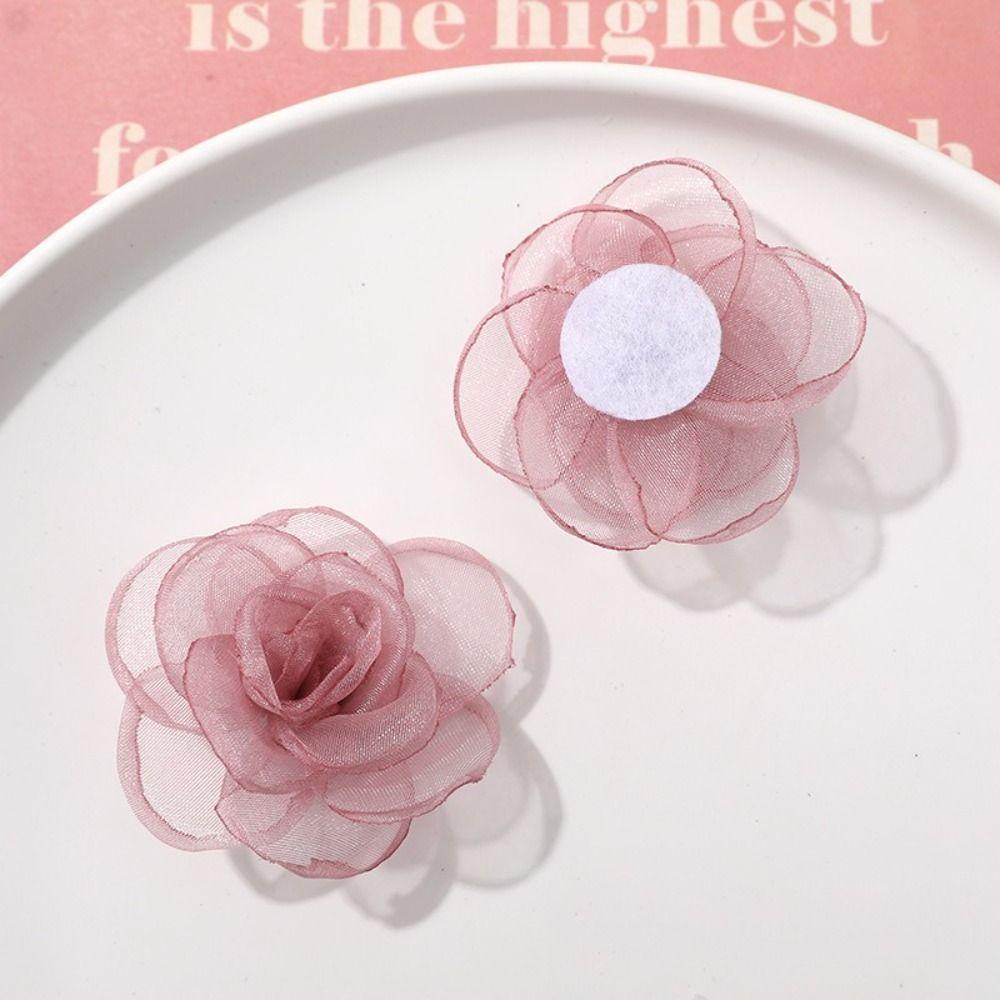 5 pcs Weaving Mesh Earring Material Handmade Clothing Accessories New Hair Clip Accessory