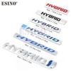 Car Styling Hybrid 3D Rear Trunk Metal Chrome Zinc Alloy Emblem Badge Decal for Toyota Corolla Camry Prius Prado RAV-4 Tundra EA8