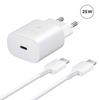 25W Fast Charger - Yuan Yuan - Samsung Galaxy S24+ Plus 5G - USB-C - Cable Included - White
