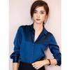 Japanese Satin Anti-wrinkle Droop Texture High-end Shirt for Women Long Sleeves Can Be Fashionable and Professional