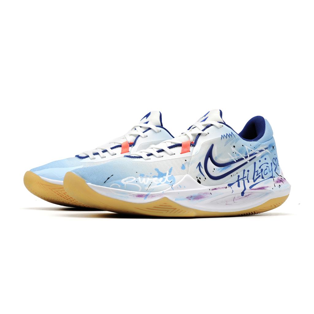 Nike Precision 6 Blue Sea Breeze Moisture Wicking Abrasion Resistant Breathable Slip Resistant Low top Basketball Shoes HV1796-141(Team861-)