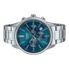 Casio Standard Analog Chronograph Edelstahl Blaues Zifferblatt Quarz MTP-E515D-2A1V Herrenuhr