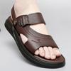 Fashion Summer Men's Cowhide Business Casual Beach Shoes Sandals New Luxury Outdoor Comfortable Breathable Non-Slip Beach Slippers Shoes